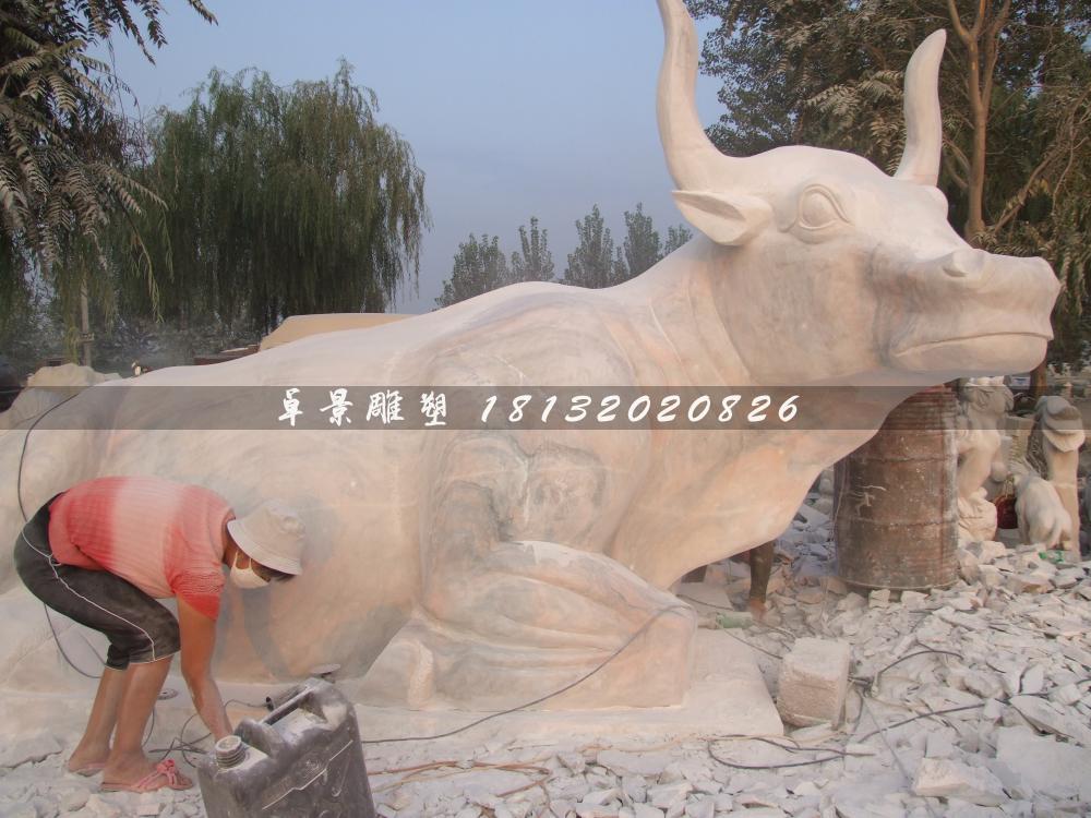 石頭牛雕塑,石雕牛雕塑