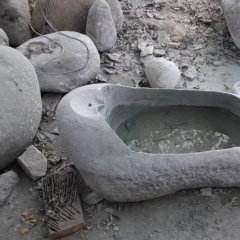 大理石花盆，石水盆