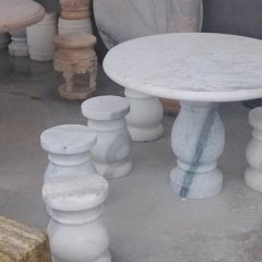 大理石石桌石凳，公園石桌石凳