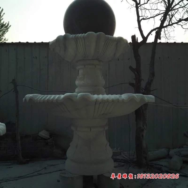 風(fēng)水球石雕,兩層風(fēng)水球雕塑 (1)