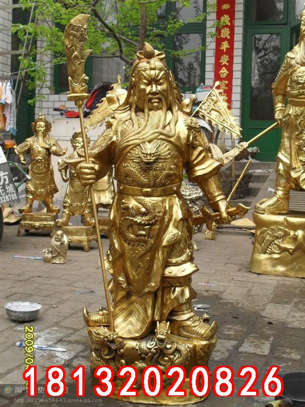 關公銅雕，鑄銅關公雕塑