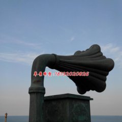 留聲機銅雕，廣場大型景觀銅雕