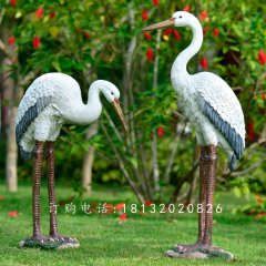 玻璃鋼仙鶴，玻璃鋼仿真仙鶴雕塑