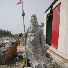 關公石雕，招財進寶石雕，古代名人石雕