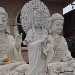 觀音菩薩石雕，大理石觀音雕塑