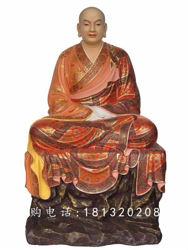玻璃鋼十八羅漢雕塑,玻璃鋼彩繪佛像雕塑 (1)