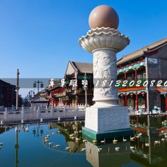 風水球石雕，景區景觀石雕