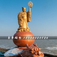 太陽神銅雕，海邊神仙銅雕