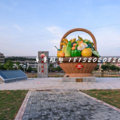五谷豐登雕塑，玻璃鋼蔬菜雕塑