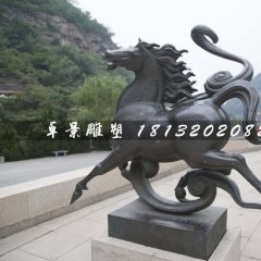 銅馬雕塑，公園動物銅雕