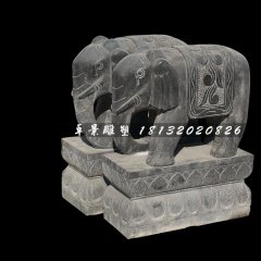 大象石雕，青石動物雕塑