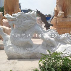大理石龍雕塑，廣場石雕龍