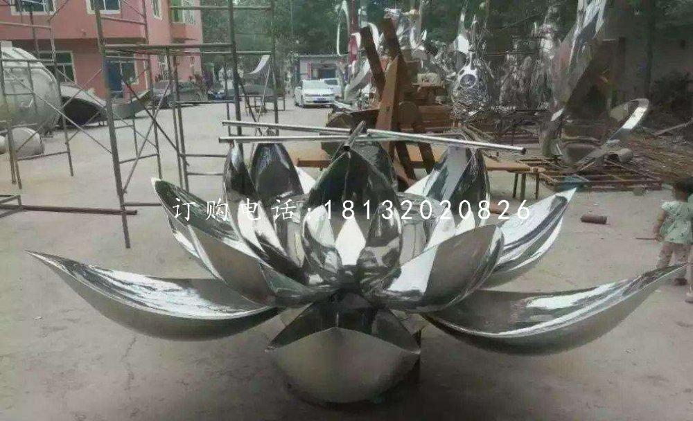 不銹鋼蓮花,廣場不銹鋼雕塑 (2)
