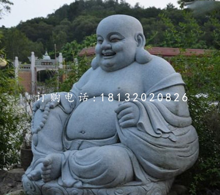 笑面佛石雕,青石彌勒佛