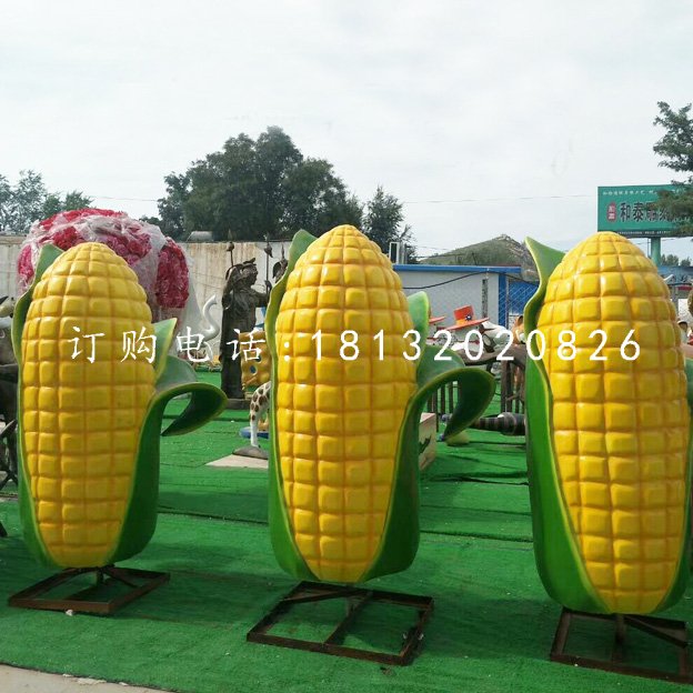 玻璃鋼玉米,糧食雕塑