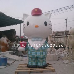 hellokitty雕塑，玻璃鋼卡通雕塑