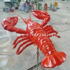 仿真大龍蝦，玻璃鋼動物