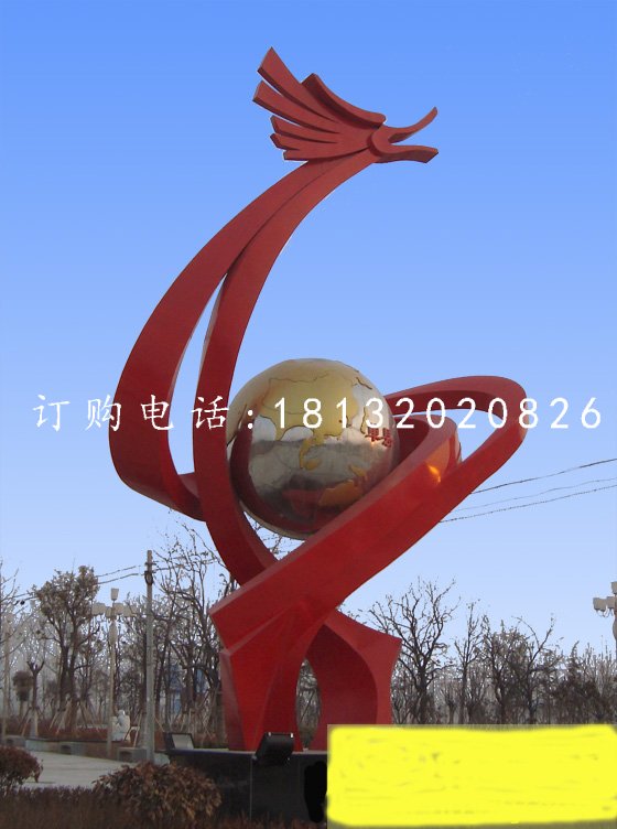 不銹鋼龍騰雕塑,廣場(chǎng)抽象龍雕塑