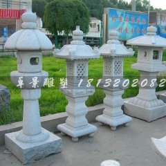 石燈雕塑，大理石石燈雕塑